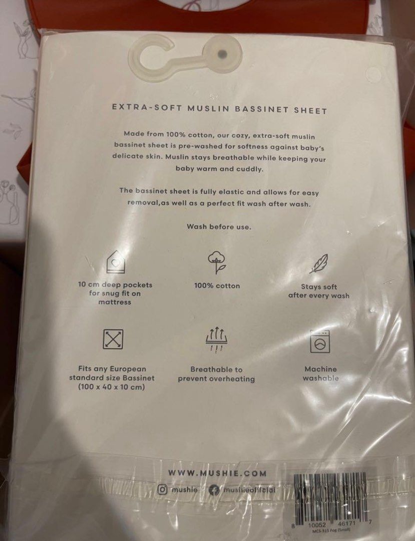 Mushie sheet, Babies & Kids, Baby Nursery & Kids Furniture