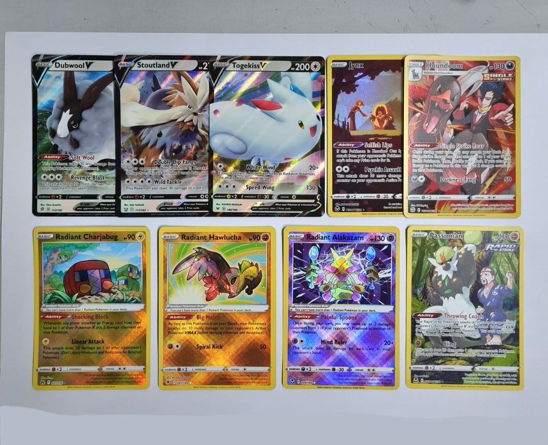 Pokmon TG, Holo Rare, Radiant, V & Vmax Card Sale, Hobbies & Toys,  Toys & Games on Carousell
