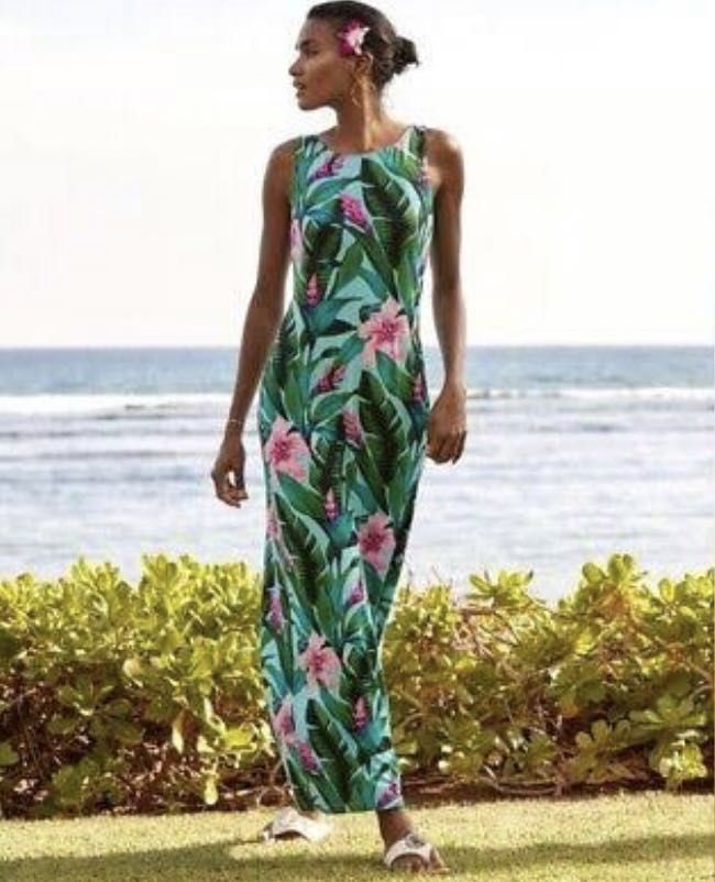 New Tommy Bahama bodycon maxi dress Women s Fashion Dresses Sets Dresses on Carousell