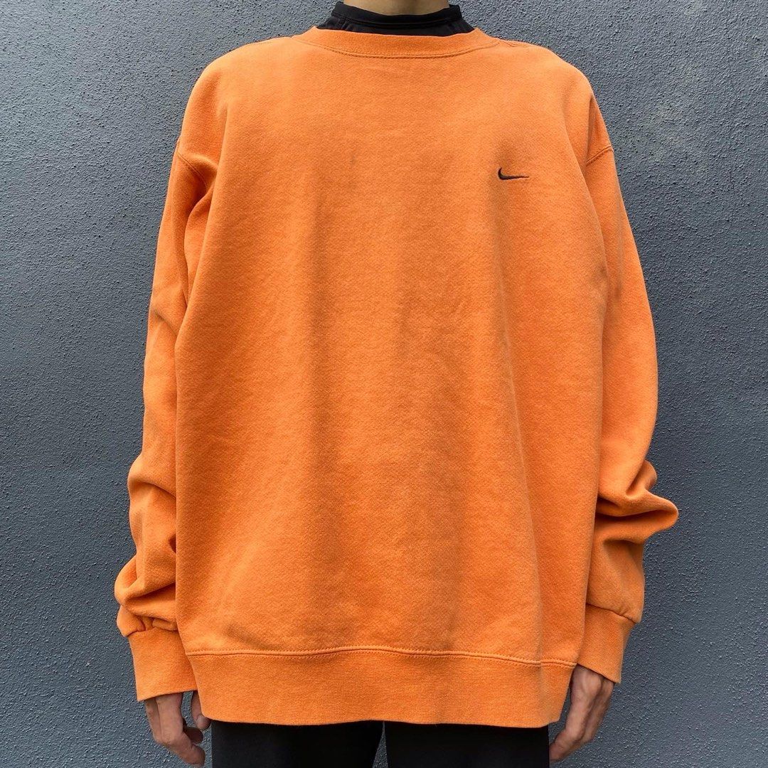vintage nike sweatshirt orange