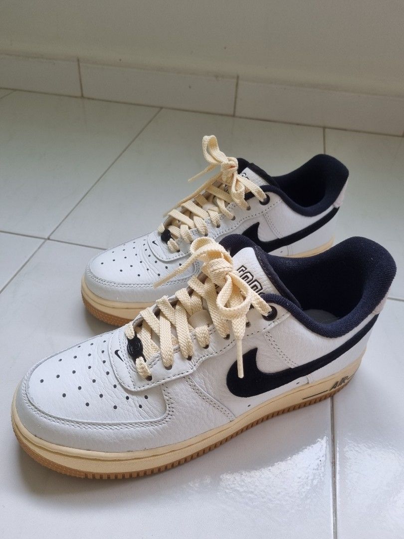 Nike air force 1 sales low womens black white