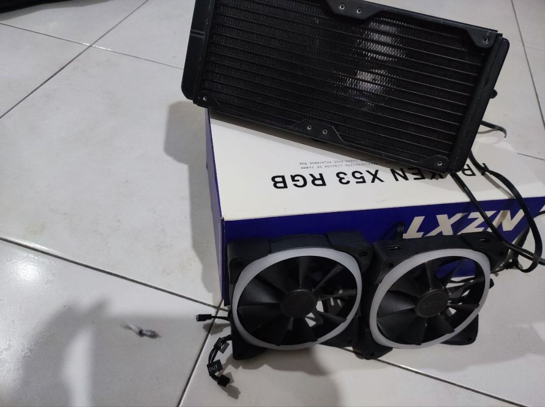 nzxt x53 AIO cpu cooler, Computers & Tech, Parts & Accessories, Computer Parts on Carousell