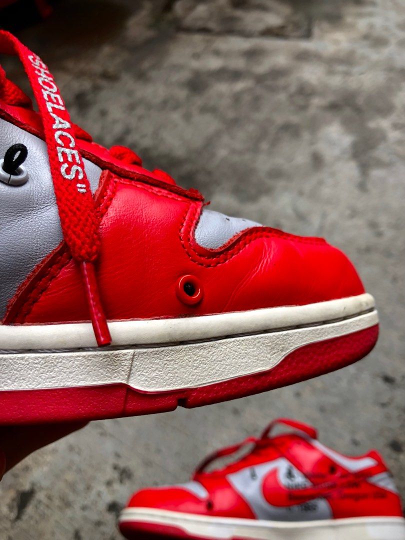 university red off white dunks