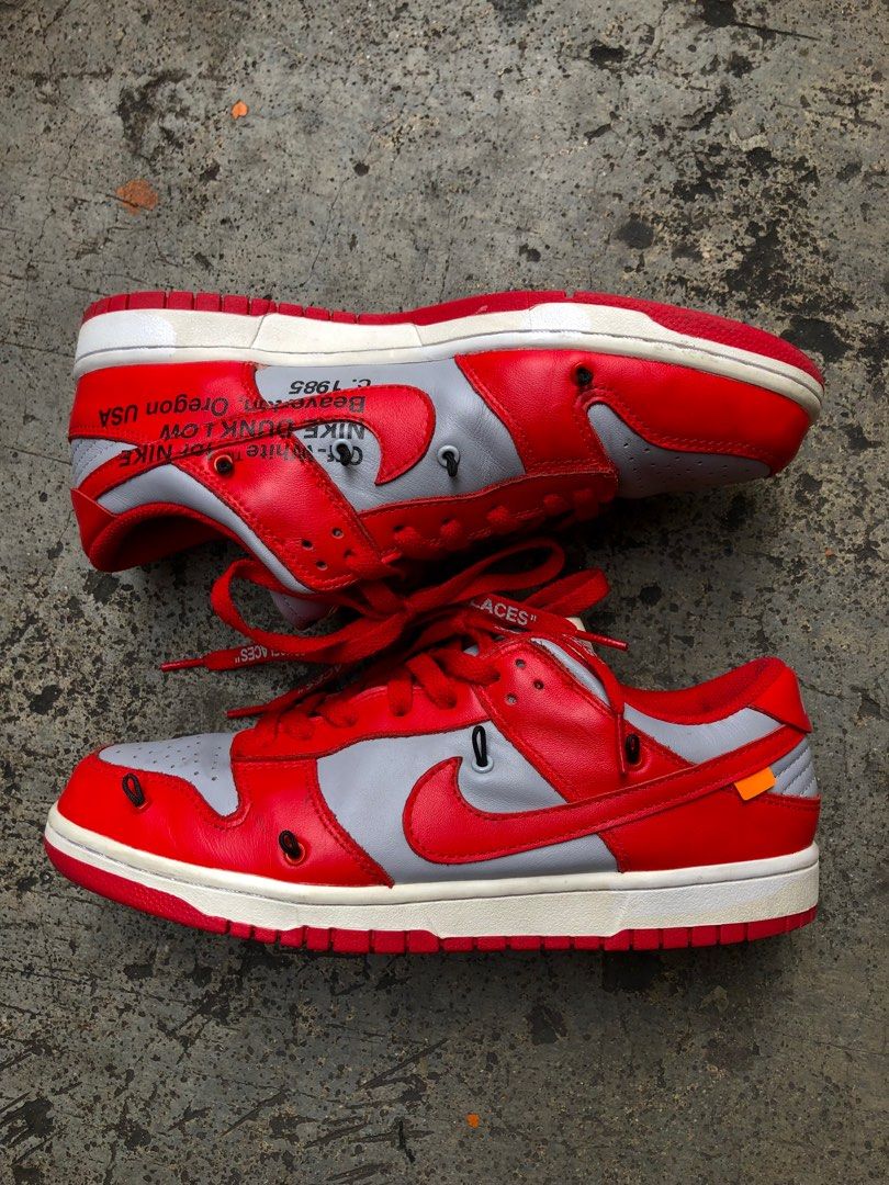 university red off white dunks