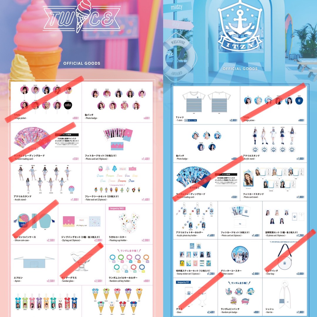 [offline sales] JYP Popup Store TWICE ITZY merchandise nayeon