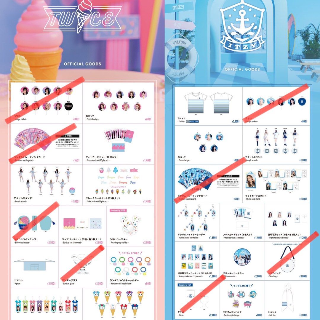 [offline sales] JYP Pop-up Store TWICE ITZY merchandise nayeon ...