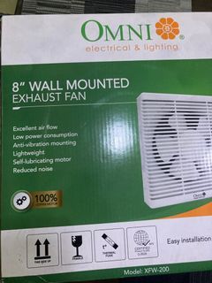 Omni 8” wall mounted exhaust fan