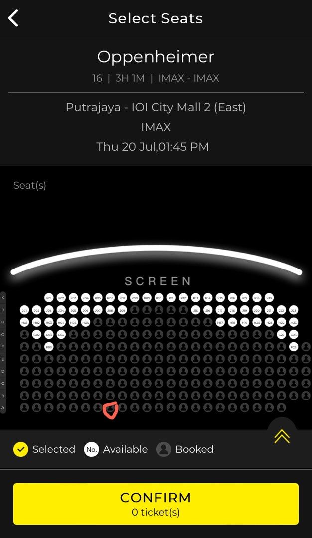 OPPENHEIMER IMAX TICKET PUTRAJAYA IOI MALL, Tickets & Vouchers, Event