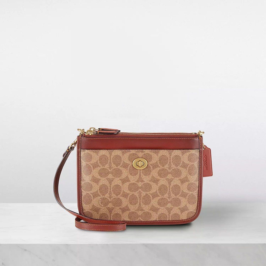 💯ORIGINAL COACH SLIM TURNLOCK DOUBLE ZIP CROSSBODY (Category: Luxury Bags & Wallets) located in Quezon City. Submitted by ashongsstore (Listing ID 1243901773, Image 2). Description: 🐎C0ACH NEW COLLECTION🐎 🇵🇭ONHAND🇵🇭 Slim Turnlock Crossbody Double Zip ‼️Please look at our pictures as that is exactly what you are purchasing‼️ 💯GUARANTEED ORIGINAL AND AUTHENTIC or TRIPLE YOUR MONEY BACK! Not REPLICA, OEM, TOP GRADE QUALITY, AUTHENTIC QUALITY