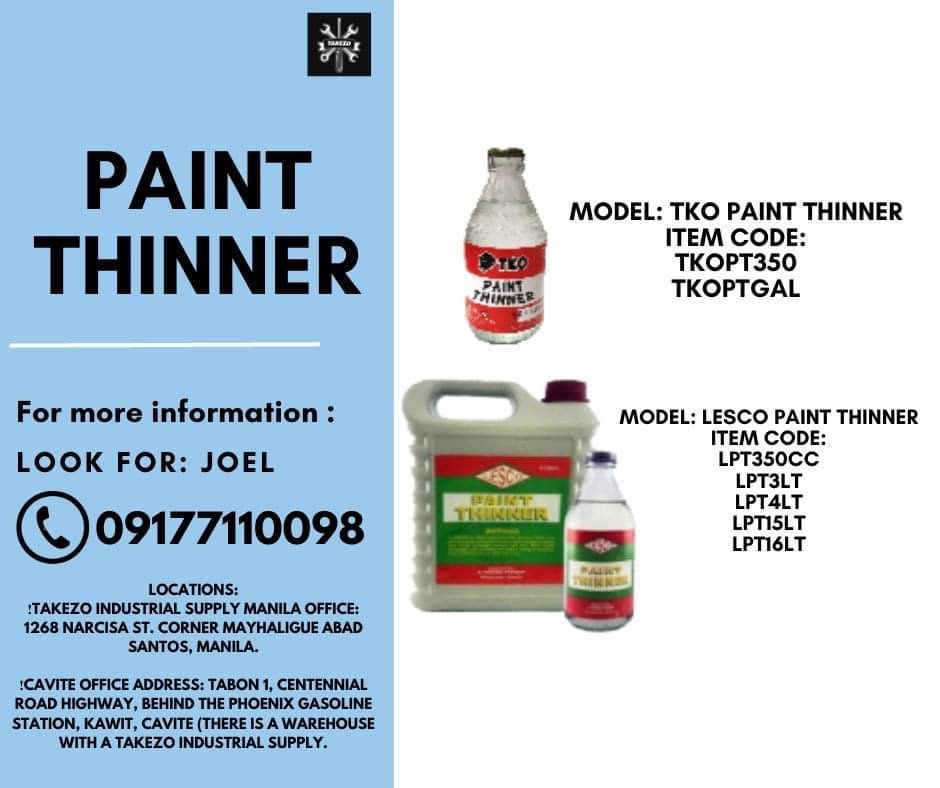 PAINT THINNER, Commercial & Industrial, Industrial Equipment on Carousell