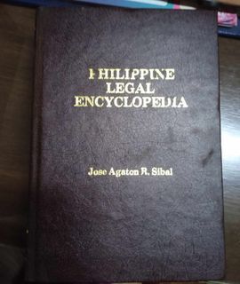 Philippine Legal Encyclopedia law book  law dictionary