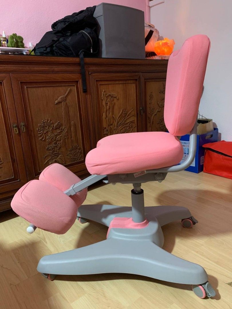 Pink kneeling chair cheap
