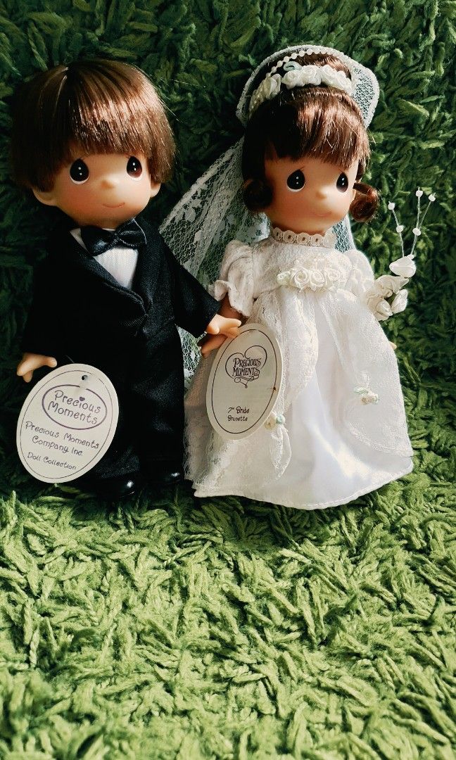 Precious moments dolls bride and groom deals