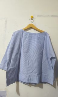 [Preloved_Nett] Eesome Top Salur Biru