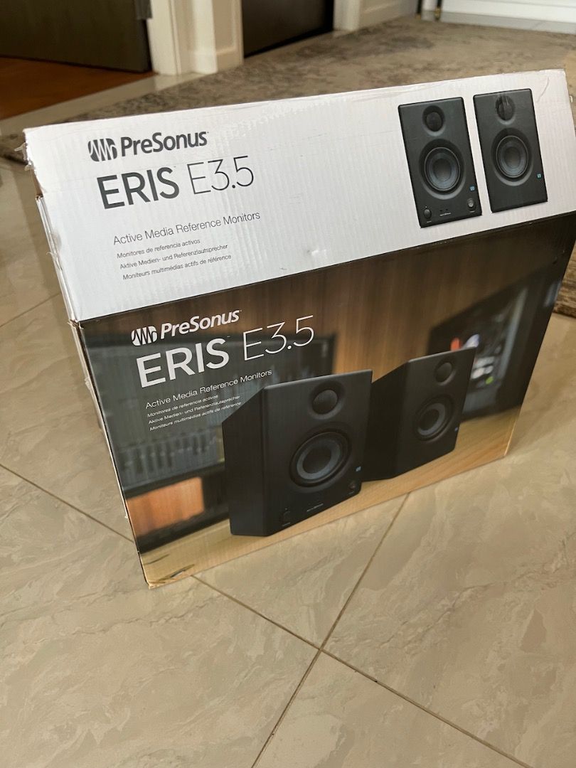 PreSonus Eris E3.5 Great value small desktop or HiFi bookshelf speakers, Audio, Soundbars