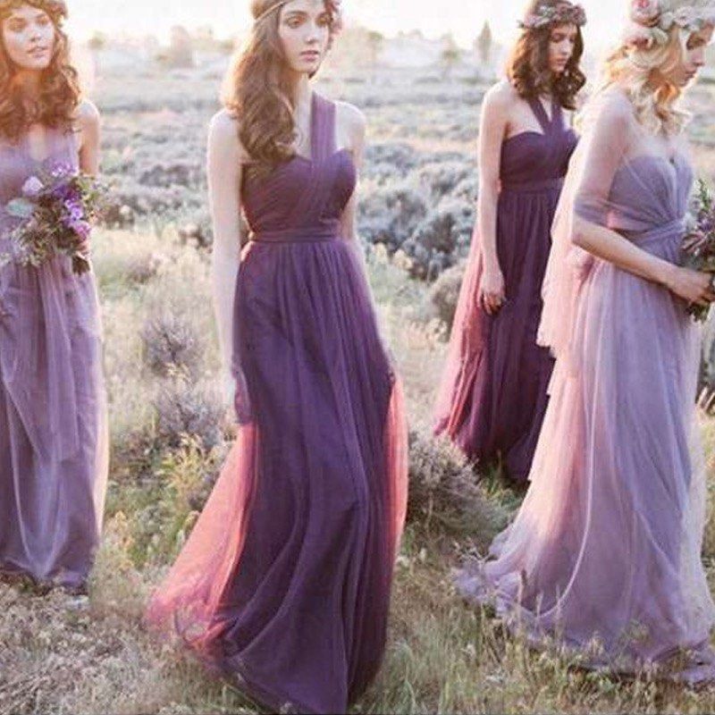 Purple sales long frock