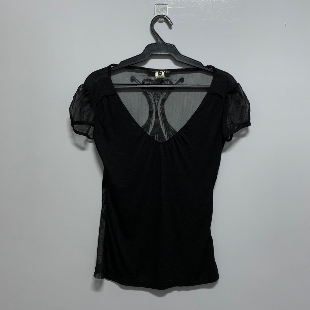 Rare Vintage Miss Sixty Tattoo Mesh Sheer Back Top|Helping Tags:Miss ...