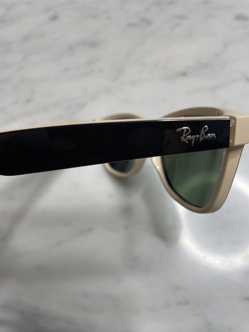 Black and outlet cream ray bans