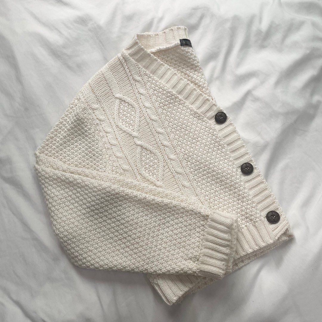 rebellious knitted cropped cardigan Women s Fashion Coats