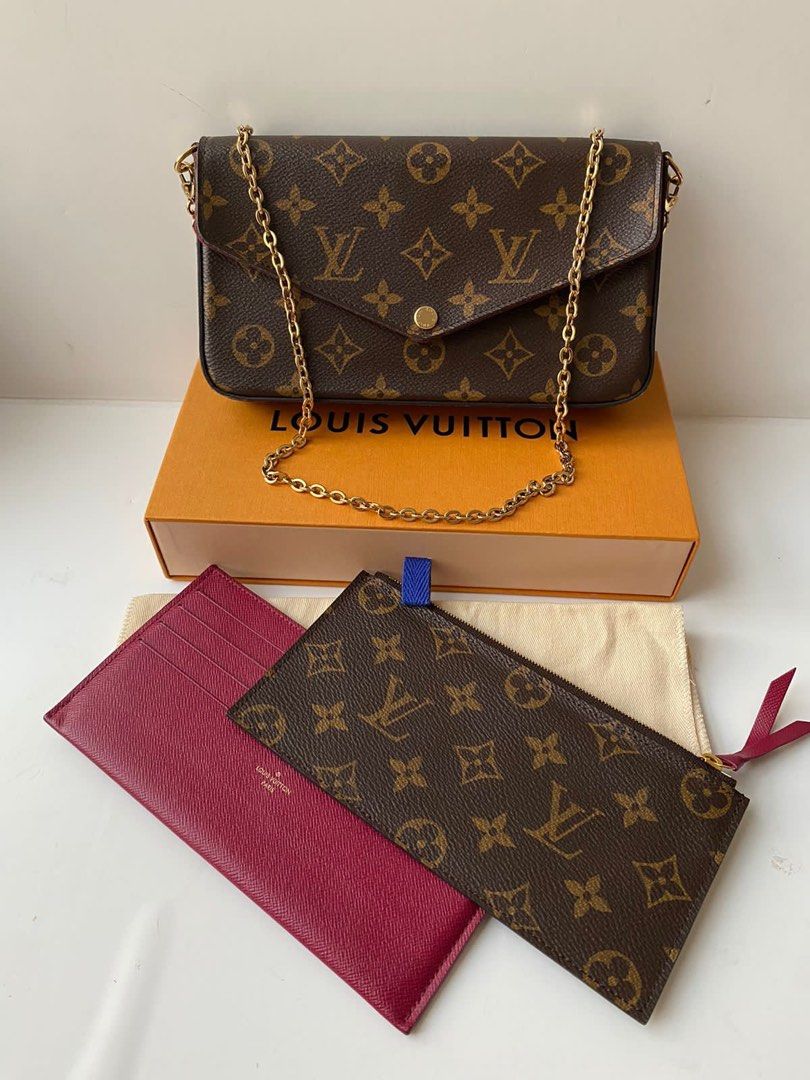 Louis Vuitton felice pochette, Barang Mewah, Tas & Dompet di Carousell