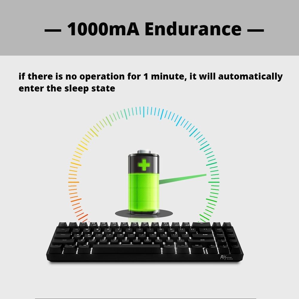 RK61 RK71 Wireless Bluetooth Mechanical Keyboard Ultra Compact 60 70 ...