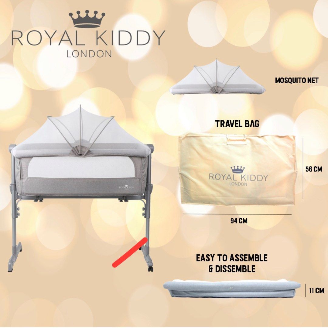Royal kiddy london 3 in 1 Night Angel baby cot, Babies & Kids, Baby Nursery & Kids Furniture