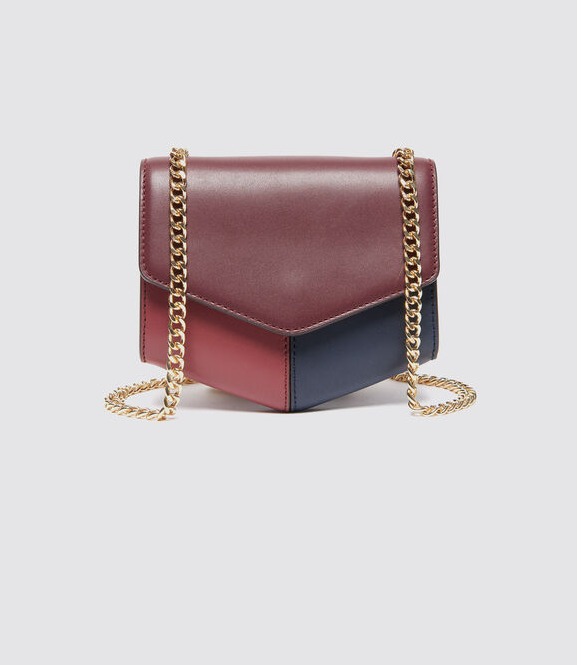 Sandro lou leather shoulder bag on sale