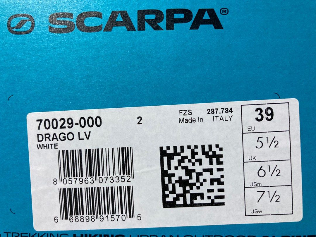 Scarpa Drago LV EU 39 Climbing shoes *Brand New in Box with Tag