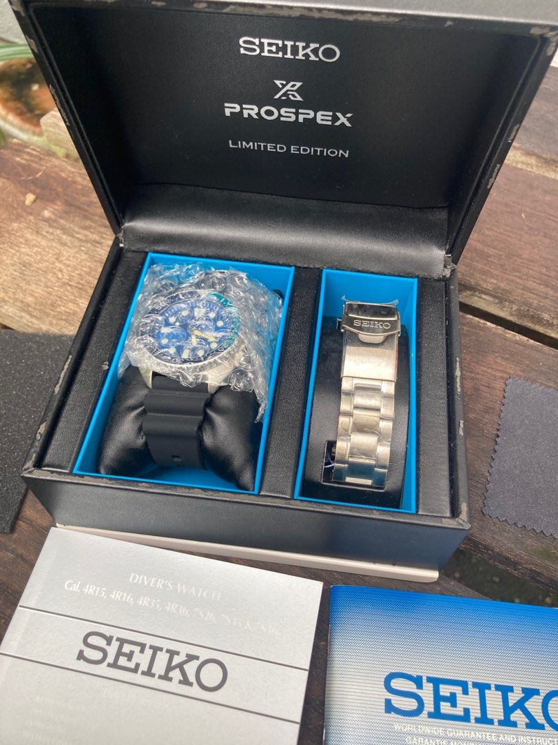 Seiko Limited Edition Japan Made Blue Lagoon Turtle, Men's Fashion