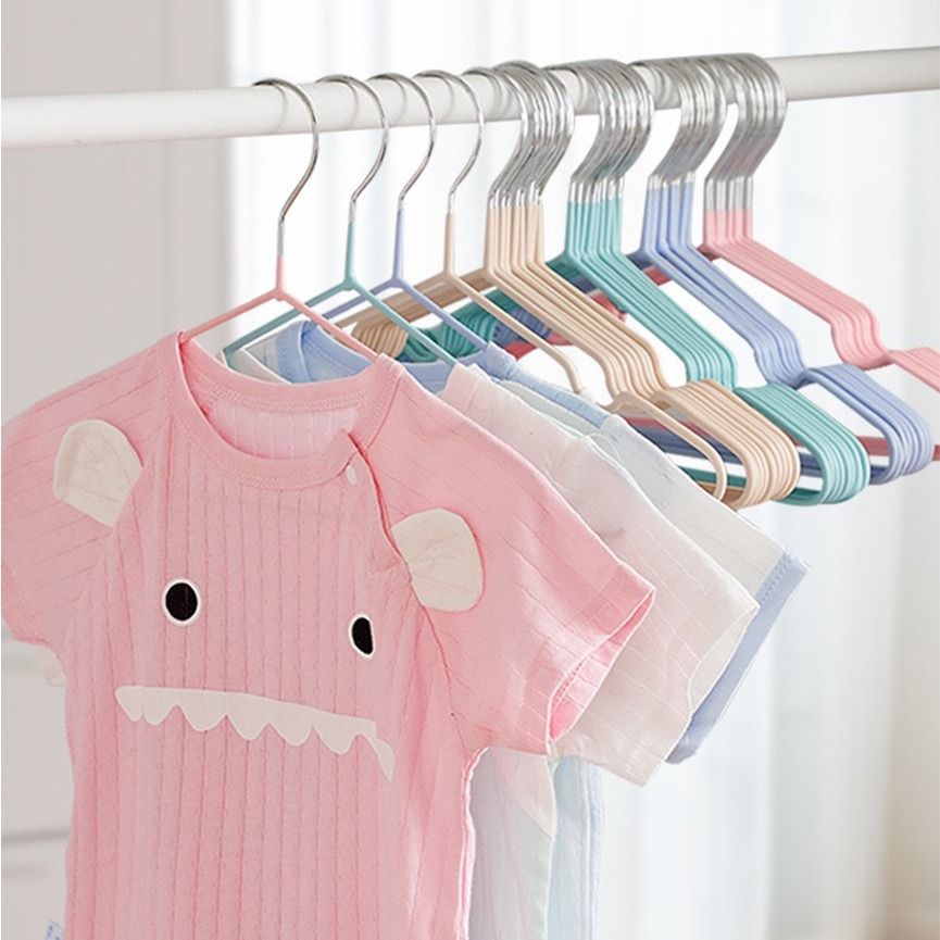Set of 10pcs Kids Extendable Clothes Hanger Soft Rubber Children Baby Clothes Stack SB0034 Furniture Home Living Home Improvement Organisation Hooks Hangers on Carousell