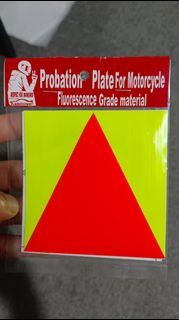[SG SELLER]  P plate probation plate 2b motorcycle motorbike Fluorescence sticker pplate