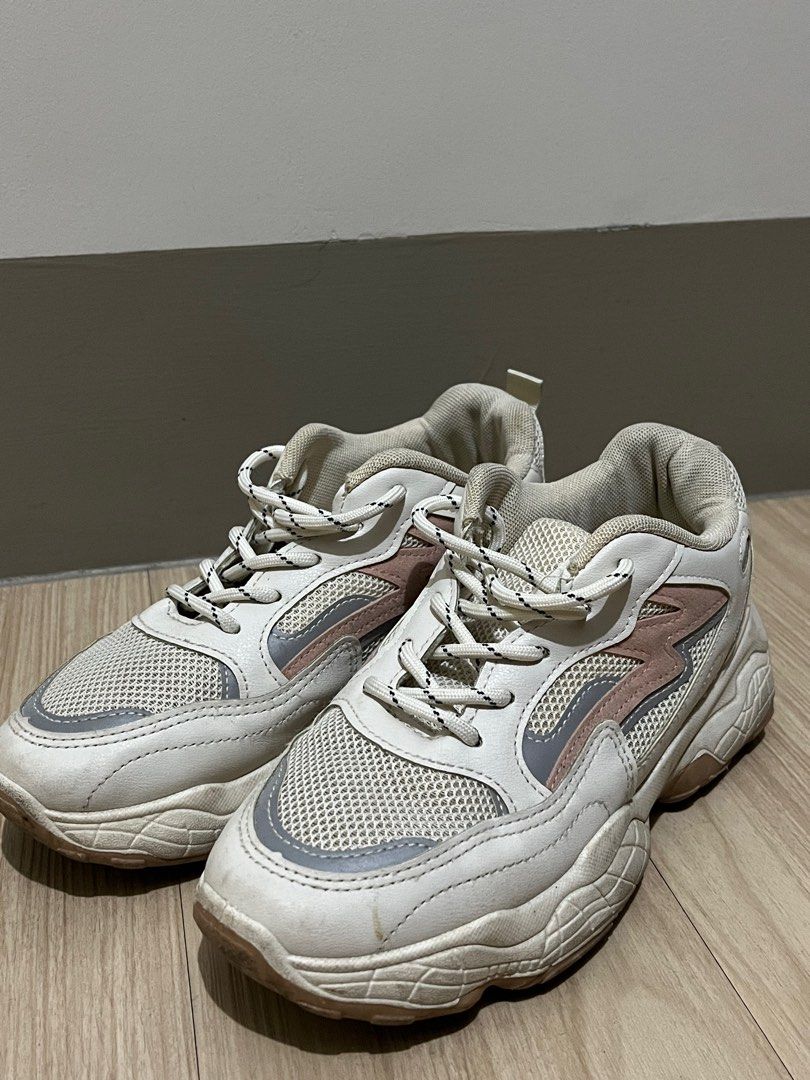 Lace up front clearance chunky sole trainers