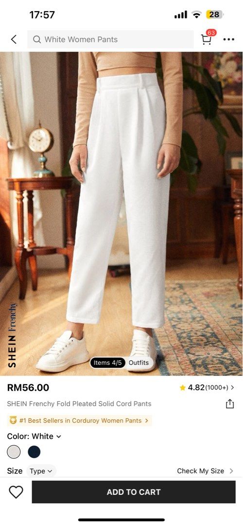SheIn Women's Summer Beach Cover Up Pants Elastic Waist Wide Leg Split  Thigh Pom Pom Pants with Tassel, White, L: Buy Online at Best Price in  Egypt - Souq is now Amazon.eg