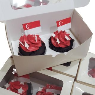 Singapore National Day Cupcakes