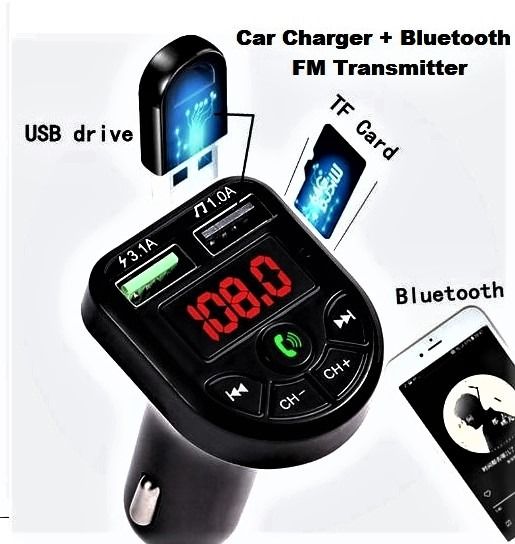 Smart Car Bluetooth USB Adapter Phone Charger  FM Transmitter MP3 Music  Player, Car Accessories, Accessories on Carousell