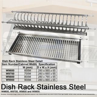 2 Tier Dish Drying Rack, Dish Racks with 360 Degrees Telescopic Swivel  Spout, Dish Drainers for Kitchen Counter with Pull Type Cup Holder, Dish  Rack and Drainboard Set Saving Space, Silver 