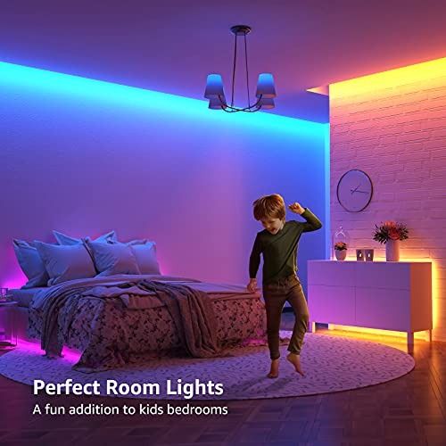 Lepro LED Strip Light 5M, Dimmable RGB LED Strips with Remote, Colour  Changing Room Lights, LED Lights for Bedroom Living Room TV Kitchen Kids  Room, Furniture & Home Living, Lighting & Fans