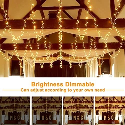 USB Fairy Lights for Bedroom, USB Operated 33 ft 100 LEDS, Outdoor & Indoor  Decorative LED String Lights Dimmable Remote for Christmas Party DIY  Wedding Yard Garden Patio Gate Decorations 