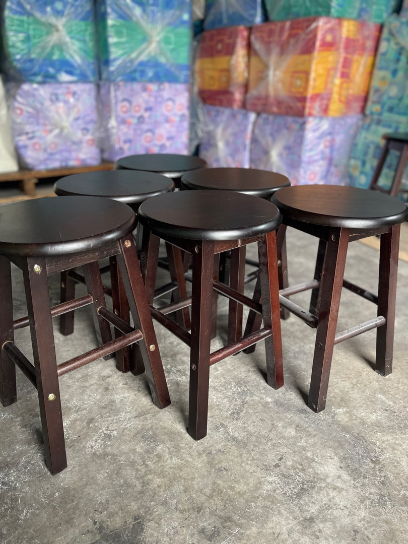 Solid wood stools for sale on sale
