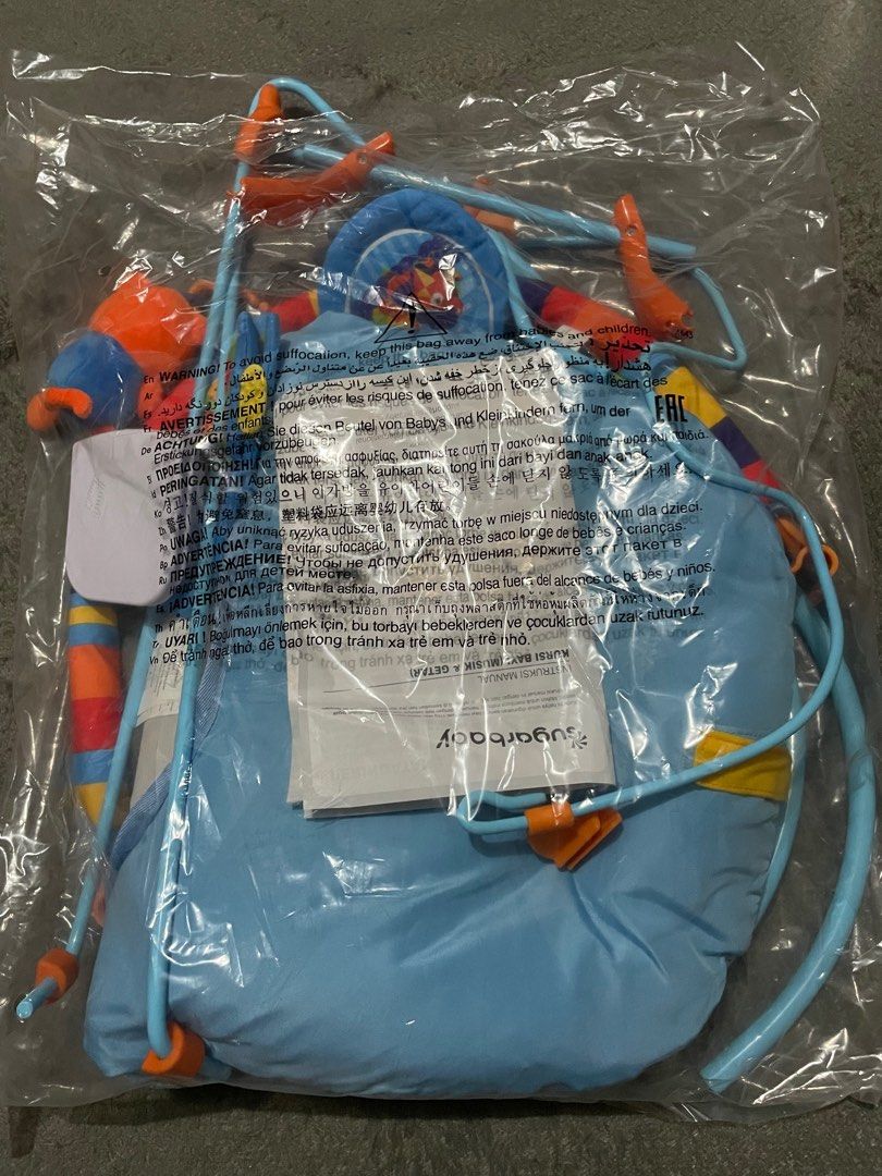 Sugar Baby Deluxe Musical Vibration Bouncer Blue on Carousell