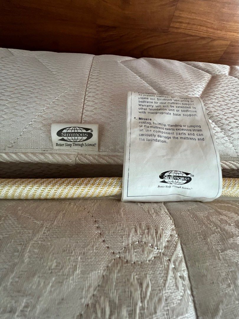 Super Single Simmons Bed, Furniture & Home Living, Furniture, Bed