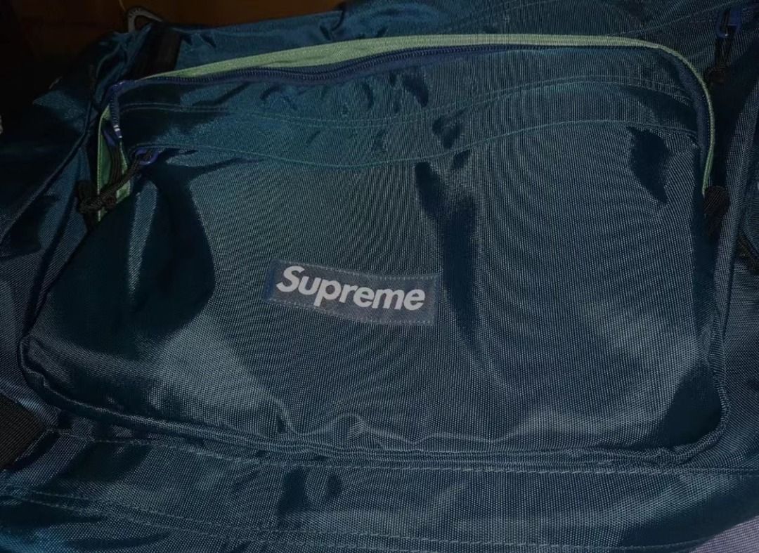 Supreme FW19 Week 1 Duffle Bag 旅行包男女同款情侶款湖藍, 名牌