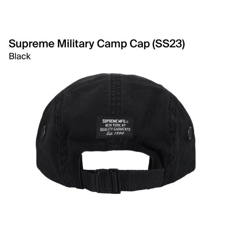 現貨不用等」Supreme Military Camp Cap Supreme Box Logo黑帽子, 他的