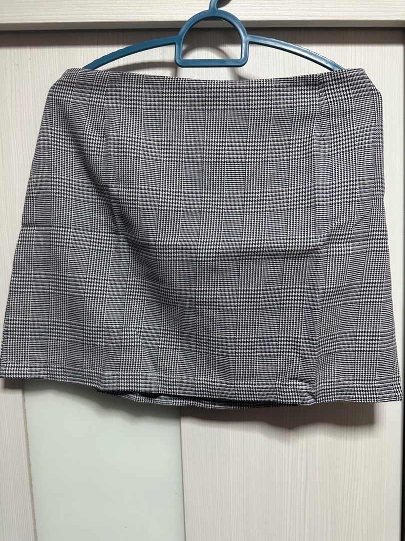 Tartan print hotsell mini straight