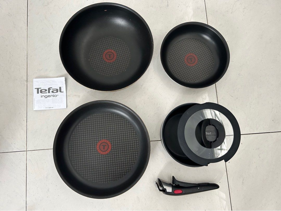 Tefal Ingenio 6pieces Frypans and pot set, Furniture & Home Living
