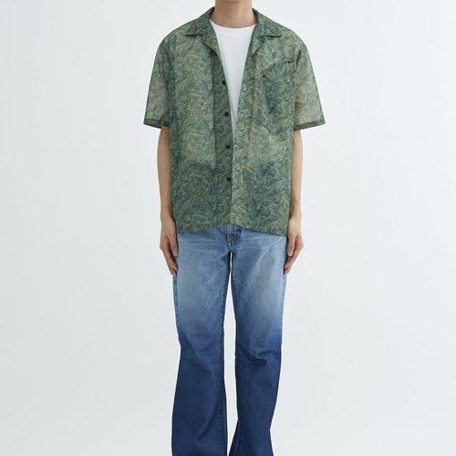 TOGA Mesh marble print S/S shirt #代購, 他的時尚, 上身及套裝, T恤