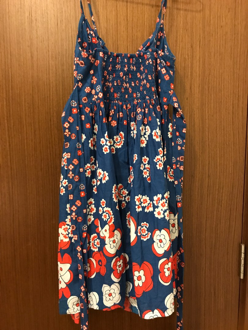 Topshop Blue Floral Babydoll Mini Dress Women s Fashion Dresses