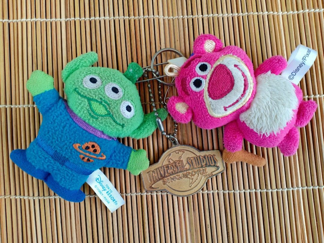 Toy Story Alien & Lotso School Bag Key Chain, Hobbies & Toys