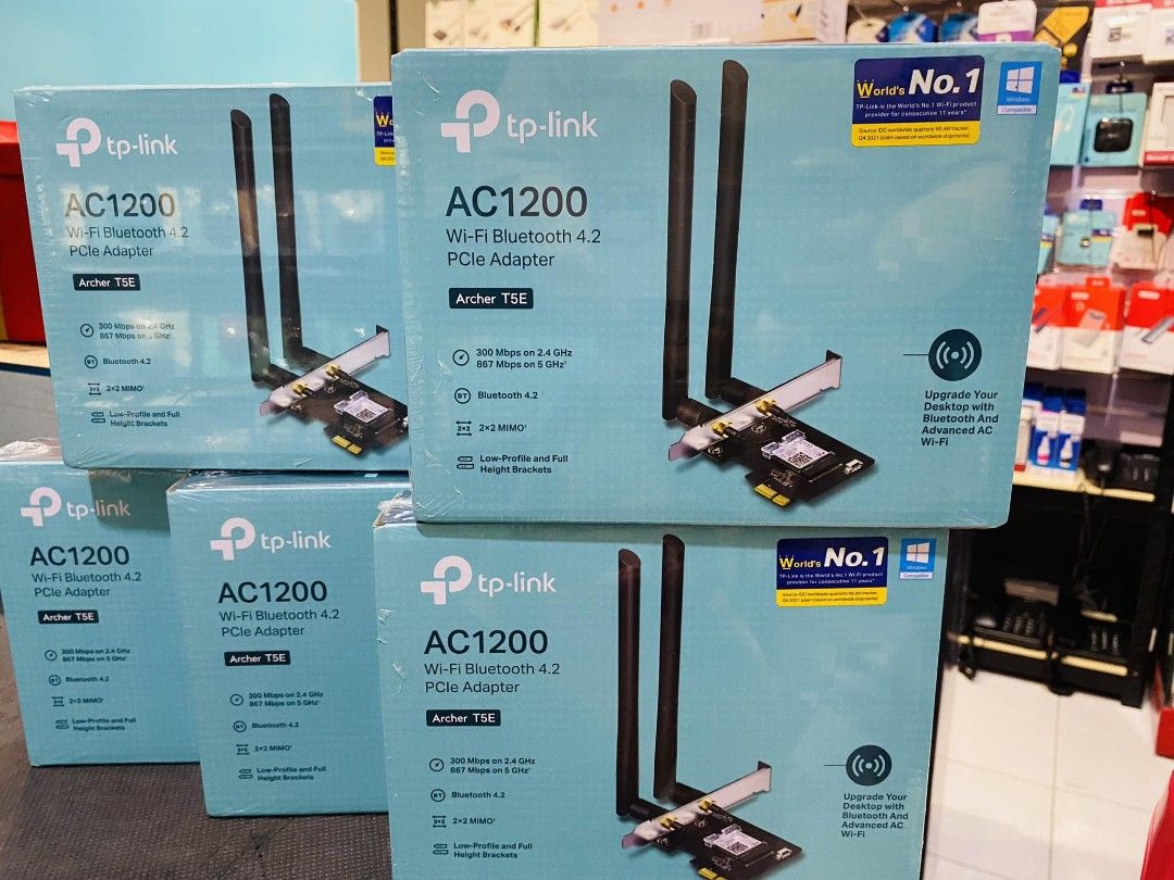 TP-Link Archer T5E AC1200 Wireless WiFi and Bluetooth 4.2 Dual Band ...