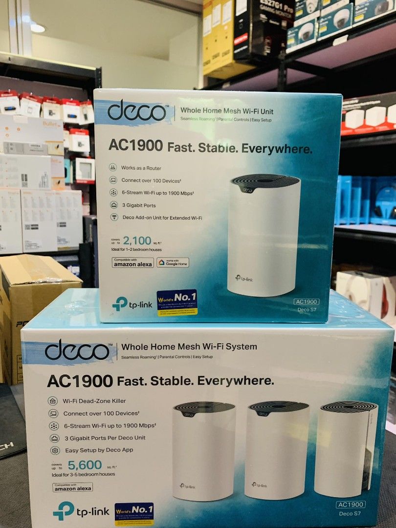Deco S7, AC1900 Whole Home Mesh Wi-Fi System